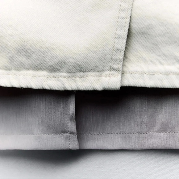 ZARA TRF DENIM MIINI SKIRT - Picture 8 of 10